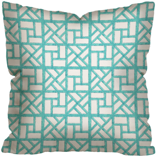 CHINOISERIE OUTDOOR I ~ CYAN