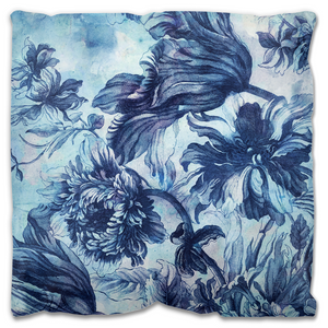 BOHEMIAN BLOSSOMS OUTDOOR II ~ BLUE